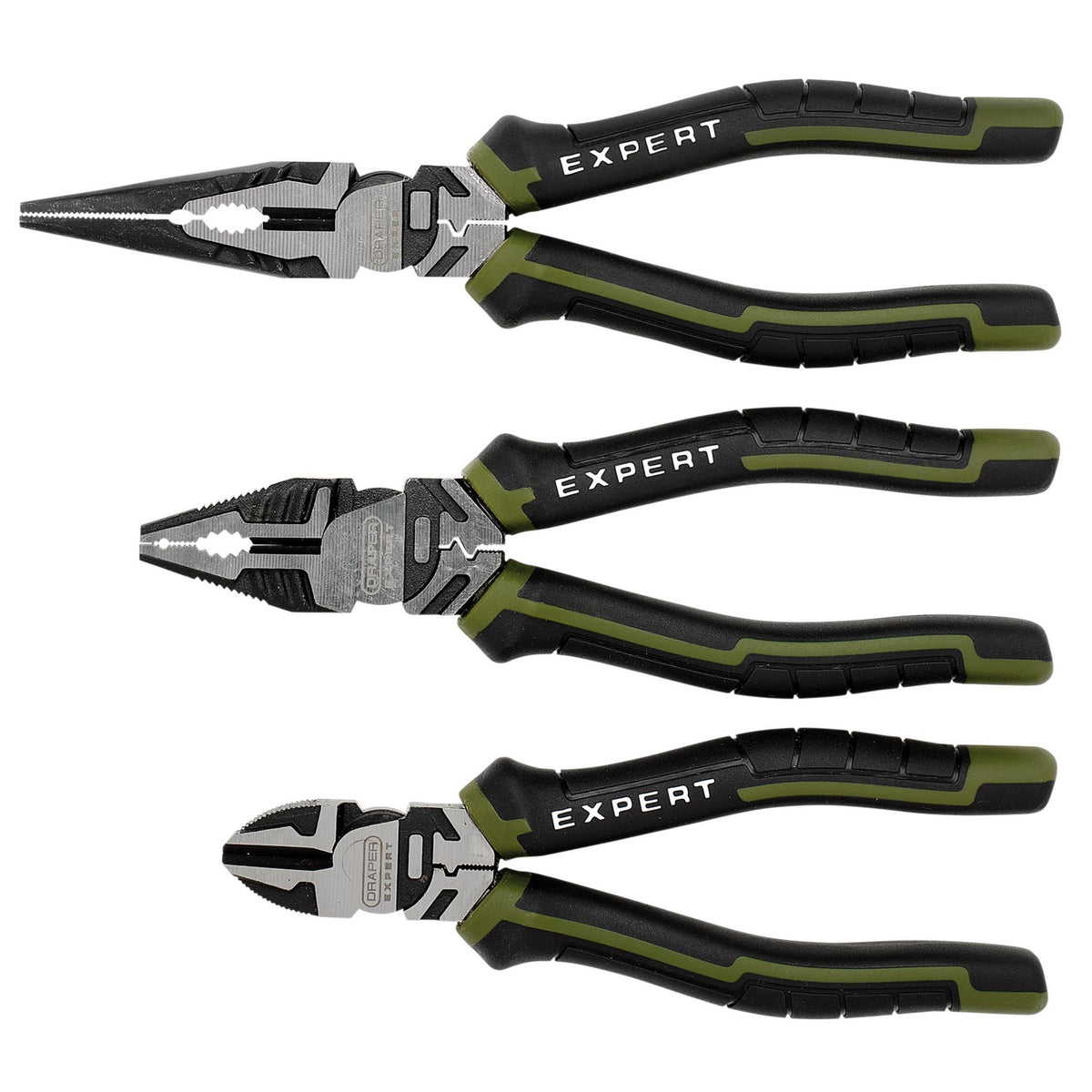 Draper Expert High Leverage Pliers Set (3 Piece) : Model No. PL-EX/HLP-SET