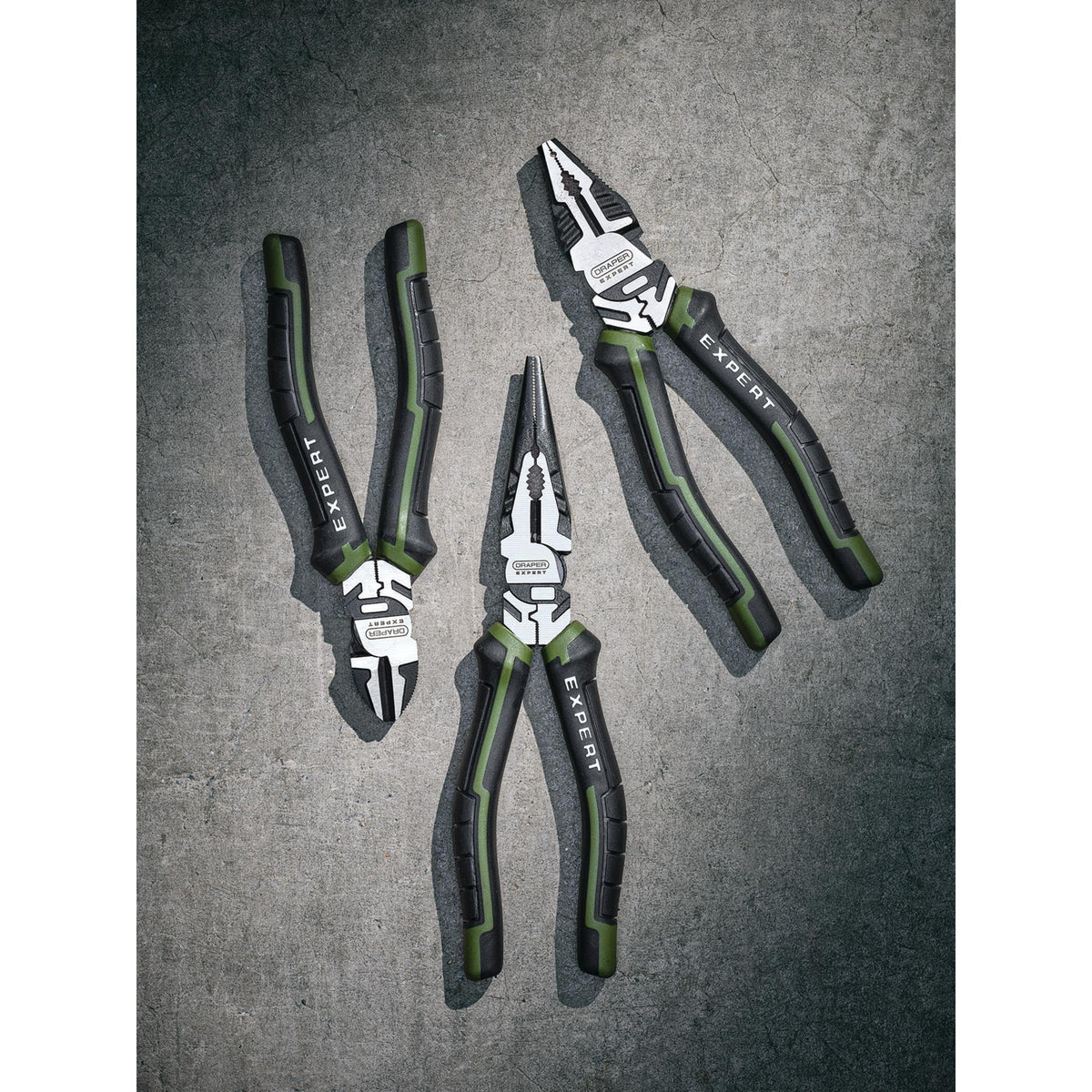 Draper Expert High Leverage Pliers Set (3 Piece) : Model No. PL-EX/HLP-SET