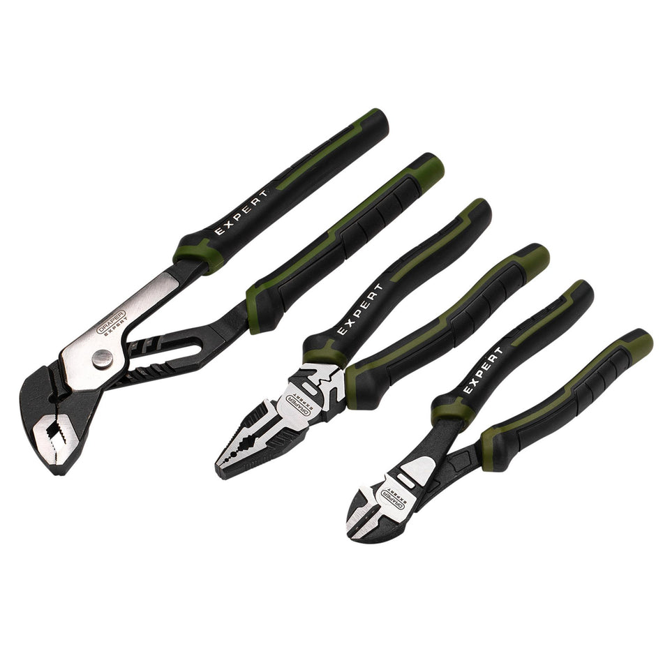 Draper Expert High Leverage Pliers Set with Water Pump Pliers (3 Piece) : Model No. PL-EX/HLP-SET2