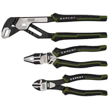 Draper Expert High Leverage Pliers Set with Water Pump Pliers (3 Piece) : Model No. PL-EX/HLP-SET2