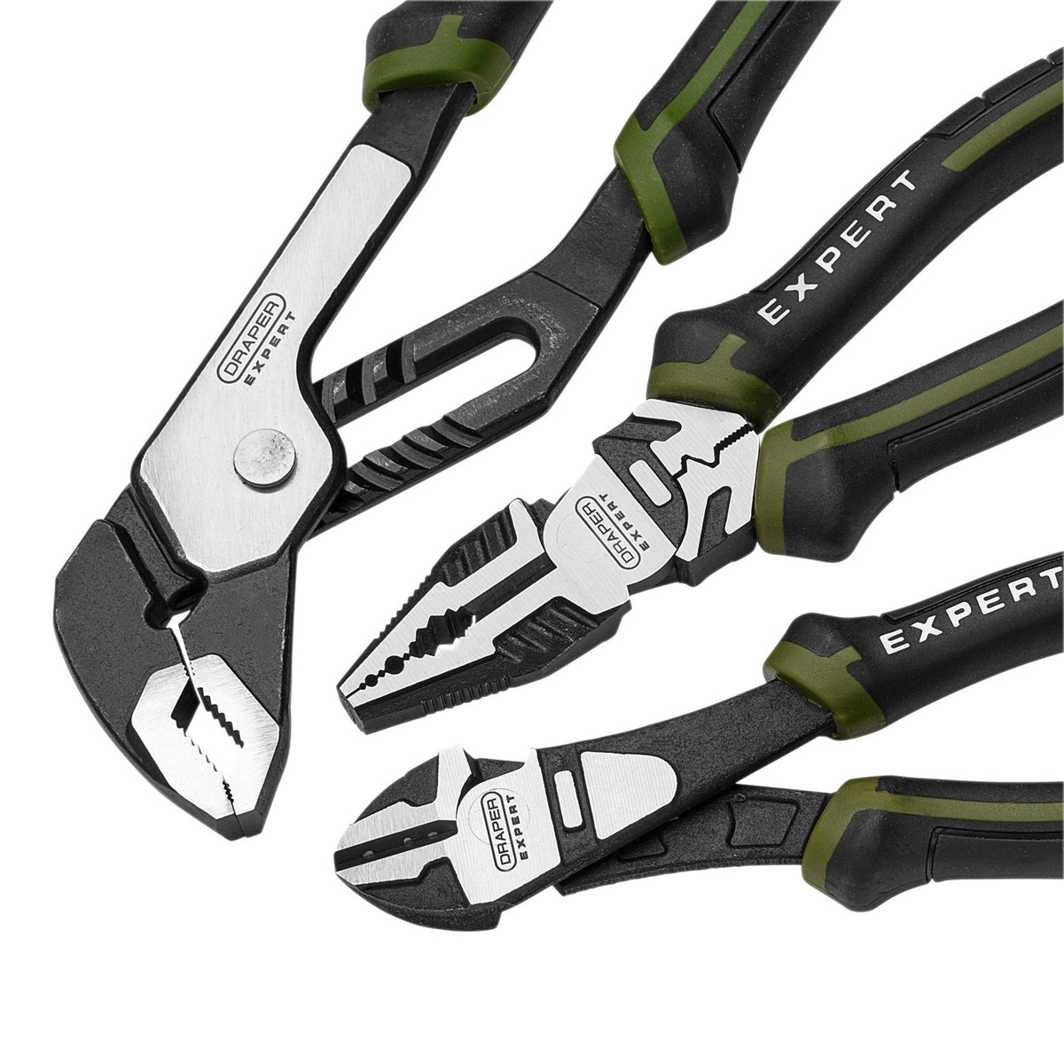 Draper Expert High Leverage Pliers Set with Water Pump Pliers (3 Piece) : Model No. PL-EX/HLP-SET2