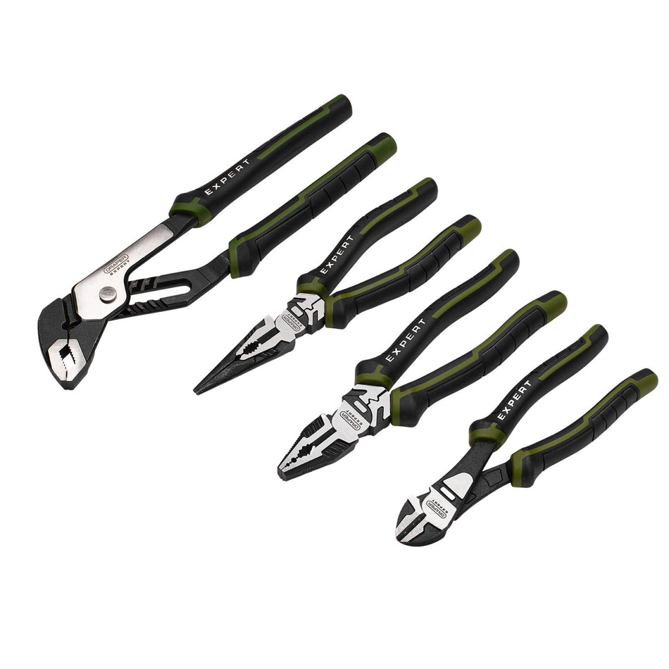 Draper Expert High Leverage Pliers Set with Water Pump Pliers (4 Piece) : Model No. PL-EX/HLP-SET3