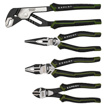Draper Expert High Leverage Pliers Set with Water Pump Pliers (4 Piece) : Model No. PL-EX/HLP-SET3