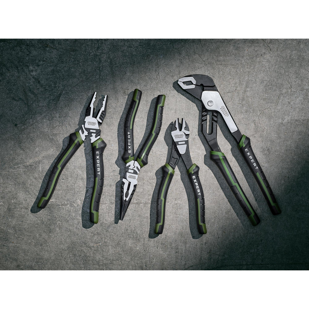 Draper Expert High Leverage Pliers Set with Water Pump Pliers (4 Piece) : Model No. PL-EX/HLP-SET3