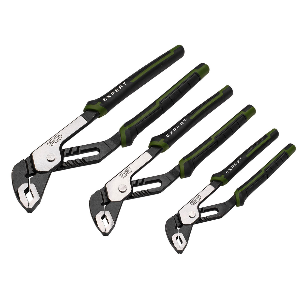 Draper Expert Water Pump Pliers Set (3 Piece) : Model No. PL-EX/WPP-SET