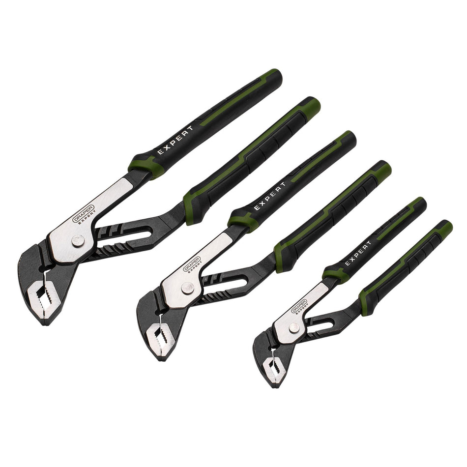 Draper Expert Water Pump Pliers Set (3 Piece) : Model No. PL-EX/WPP-SET