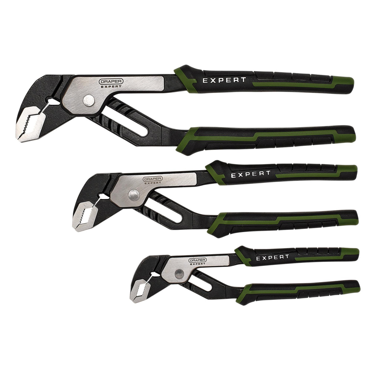 Draper Expert Water Pump Pliers Set (3 Piece) : Model No. PL-EX/WPP-SET