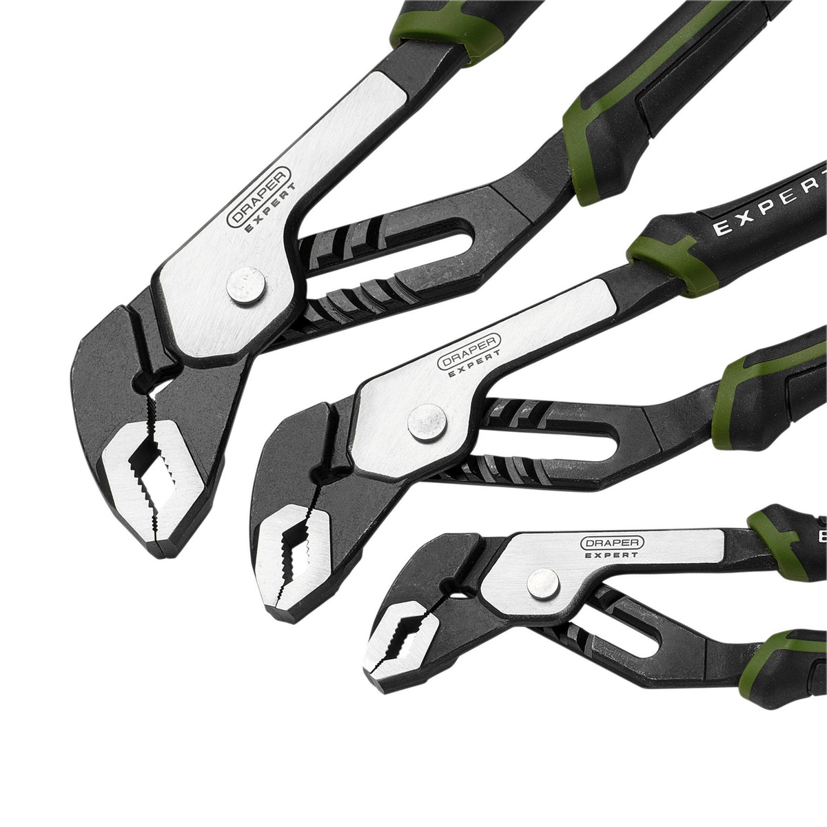 Draper Expert Water Pump Pliers Set (3 Piece) : Model No. PL-EX/WPP-SET