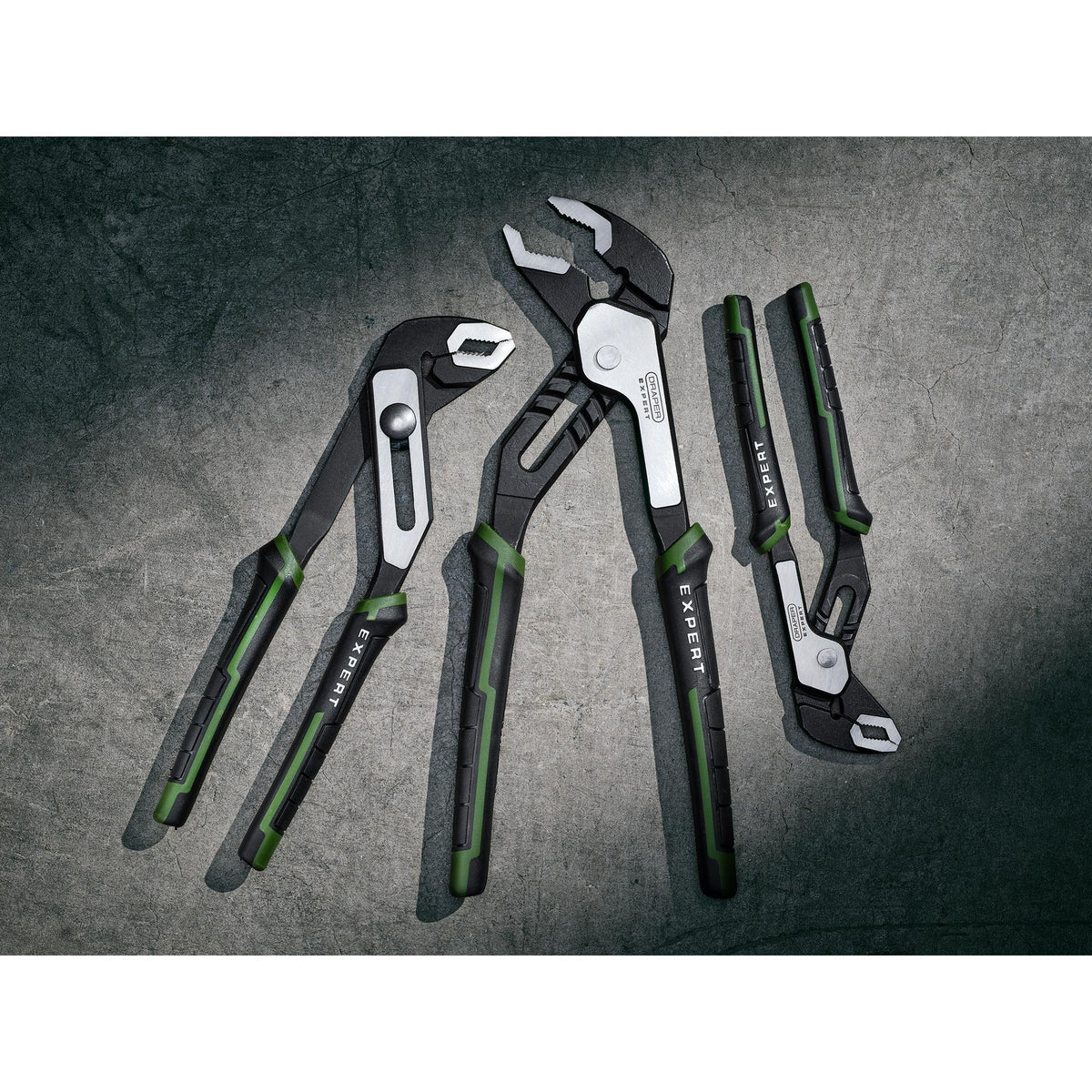 Draper Expert Water Pump Pliers Set (3 Piece) : Model No. PL-EX/WPP-SET