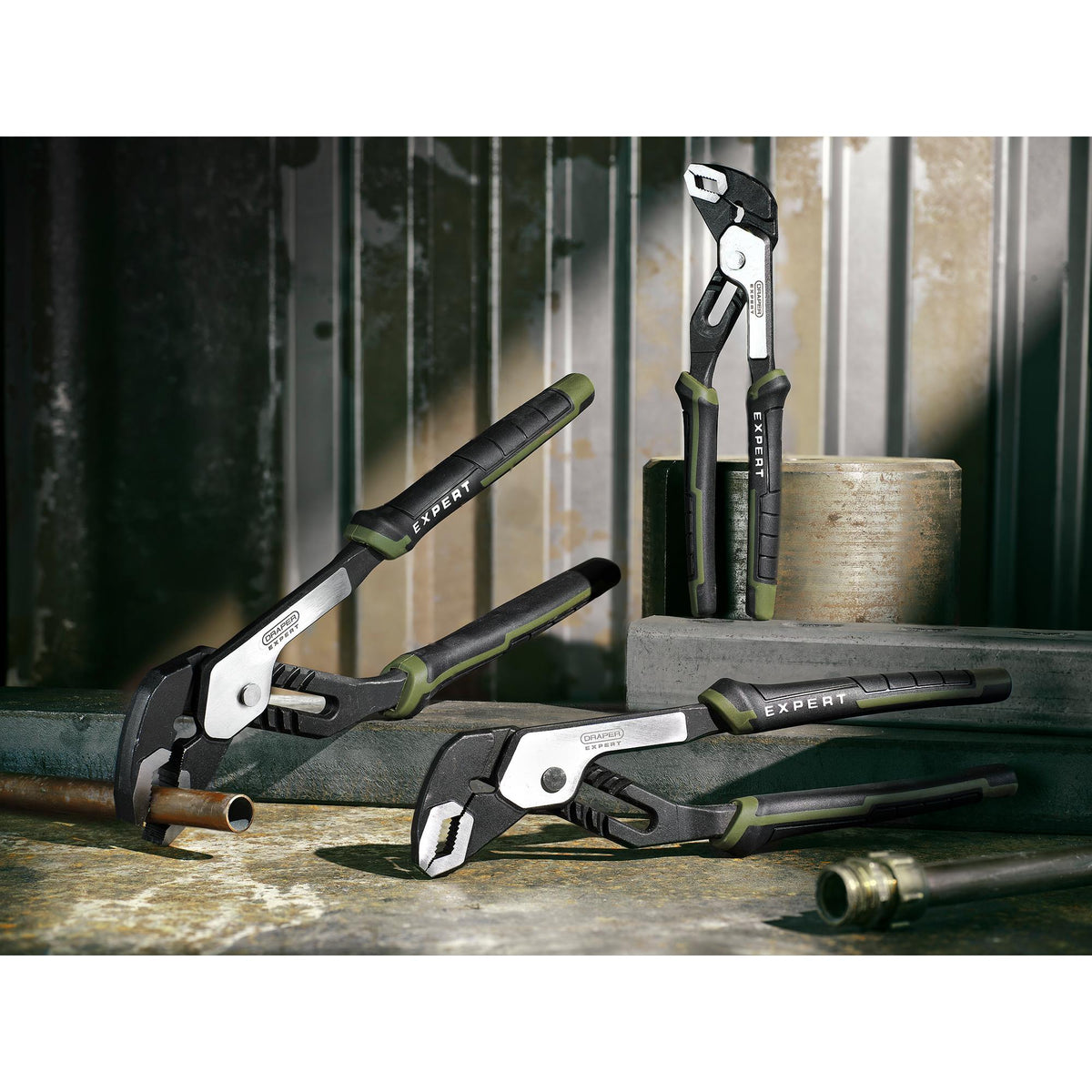 Draper Expert Water Pump Pliers Set (3 Piece) : Model No. PL-EX/WPP-SET