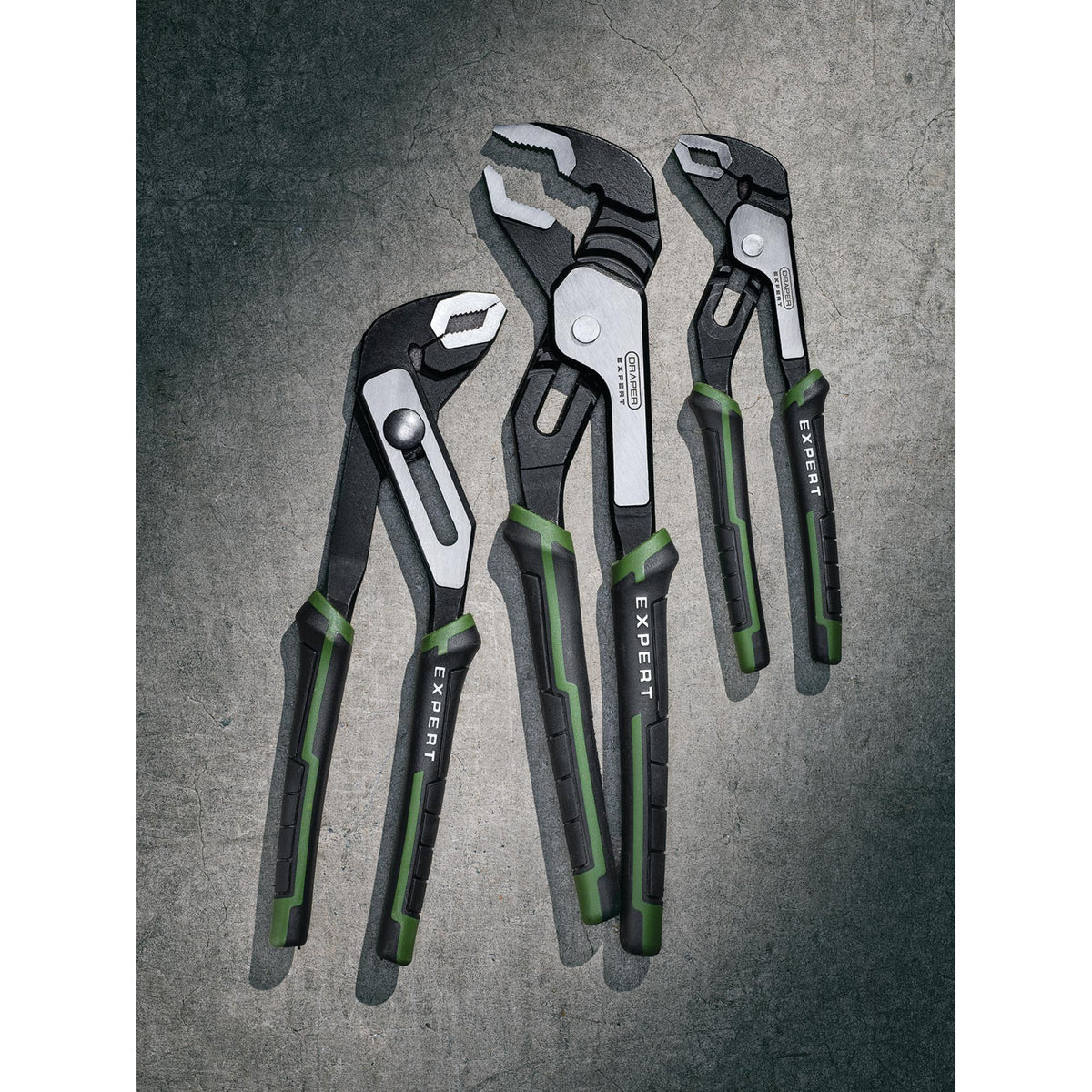 Draper Expert Water Pump Pliers Set (3 Piece) : Model No. PL-EX/WPP-SET