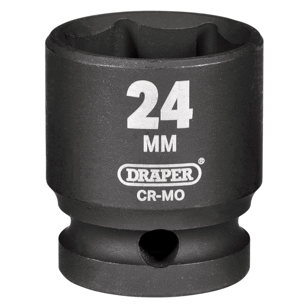 DRAPER Expert 24mm 1/2in. Square Drive Impact Socket: Model No.410MM
