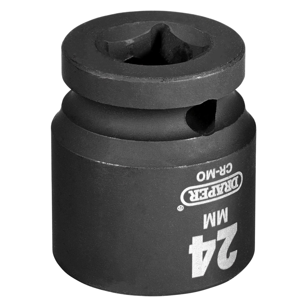 DRAPER Expert 24mm 1/2in. Square Drive Impact Socket: Model No.410MM