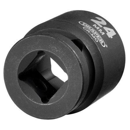 DRAPER Expert 24mm 1/2in. Square Drive Impact Socket: Model No.410MM
