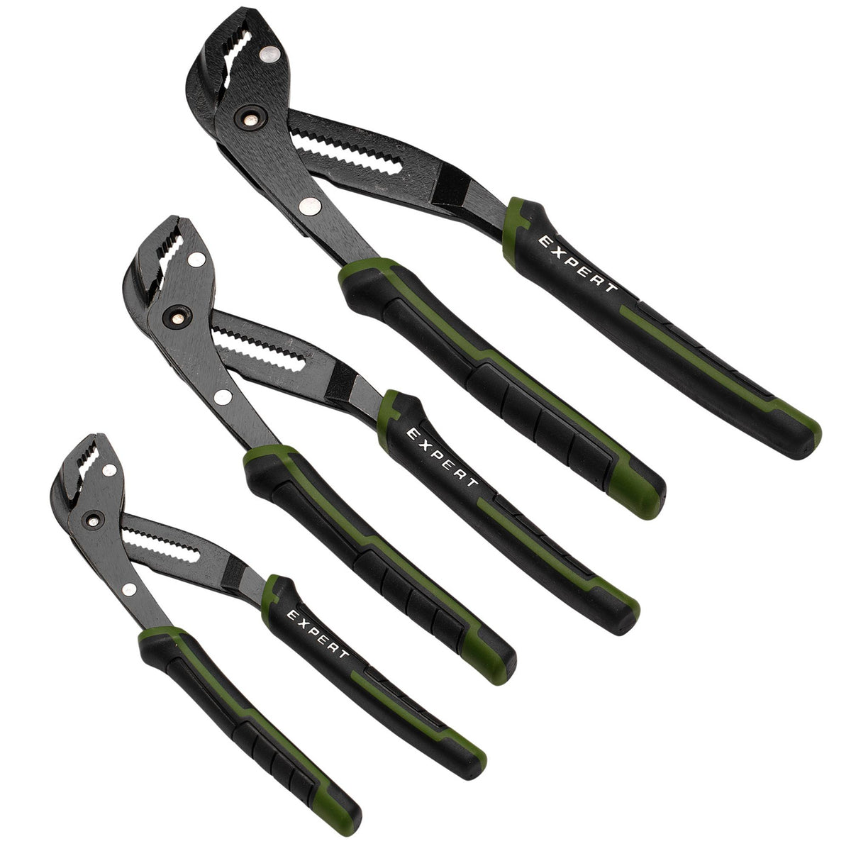 Draper Expert Quick Release Water Pump Pliers Set (3 Piece) : Model No. PL-EX/QRWPP-SET