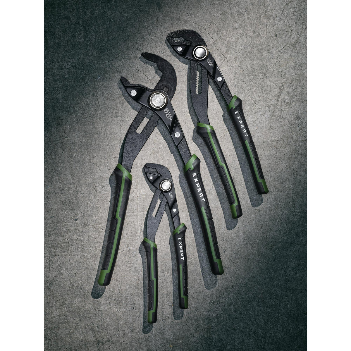 Draper Expert Quick Release Water Pump Pliers Set (3 Piece) : Model No. PL-EX/QRWPP-SET