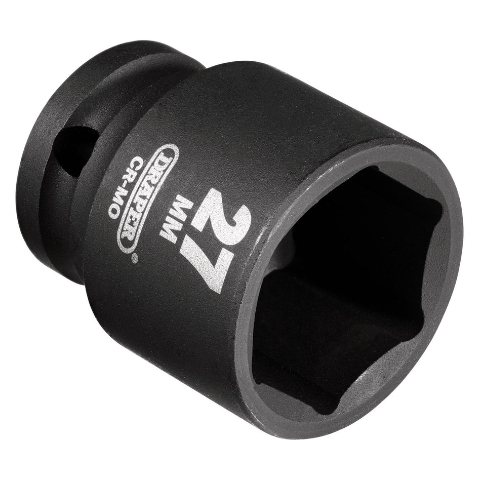 DRAPER Expert 27mm 1/2in. Square Drive Impact Socket: Model No.410MM