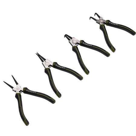 Draper Expert Circlip Pliers Set, 180mm (4 Piece) : Model No. PL-EX/CP-SET