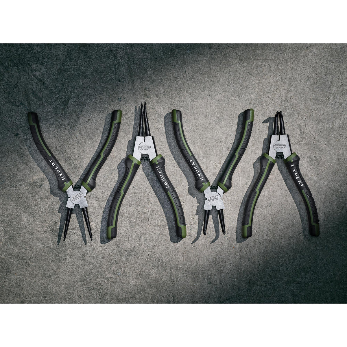 Draper Expert Circlip Pliers Set, 180mm (4 Piece) : Model No. PL-EX/CP-SET