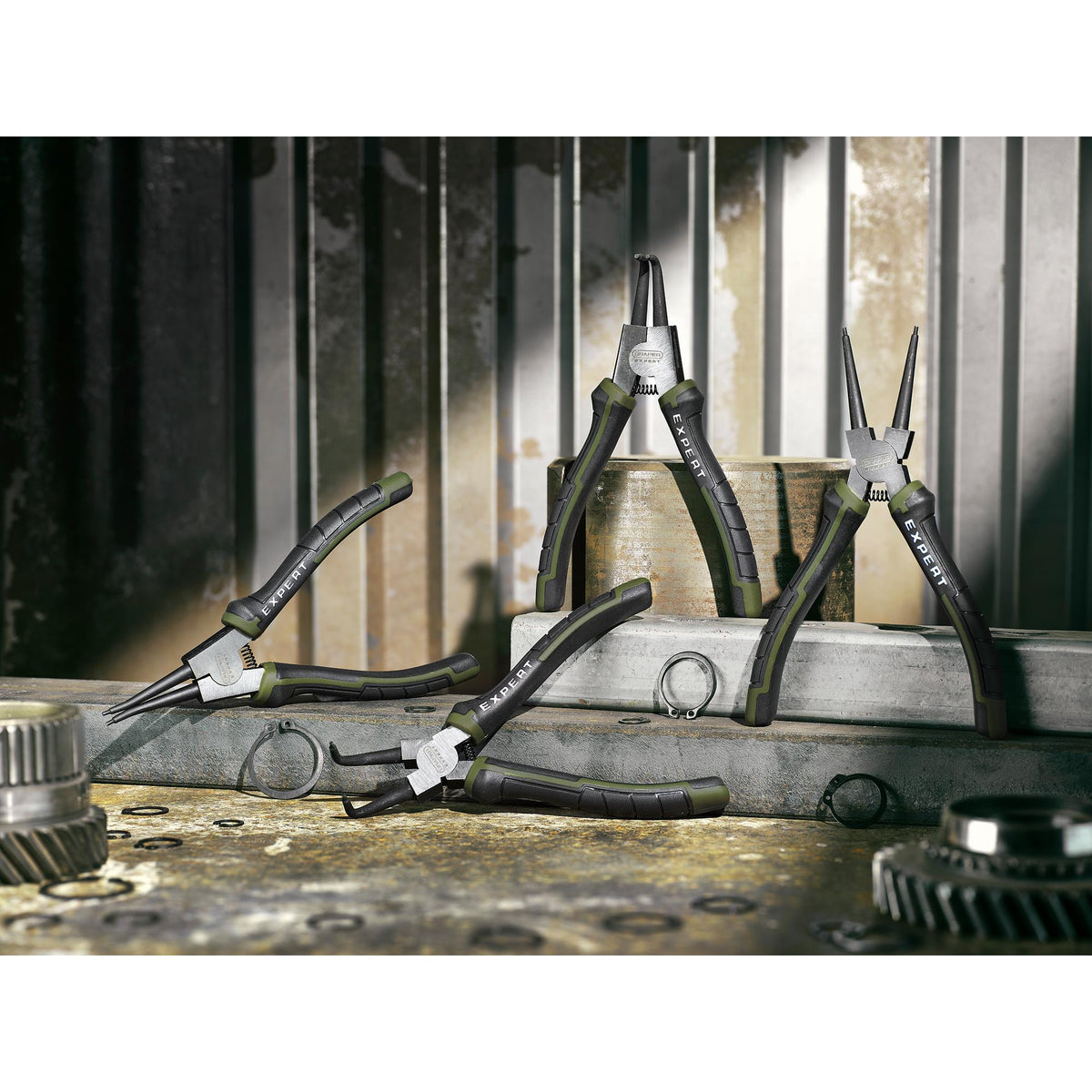 Draper Expert Circlip Pliers Set, 180mm (4 Piece) : Model No. PL-EX/CP-SET