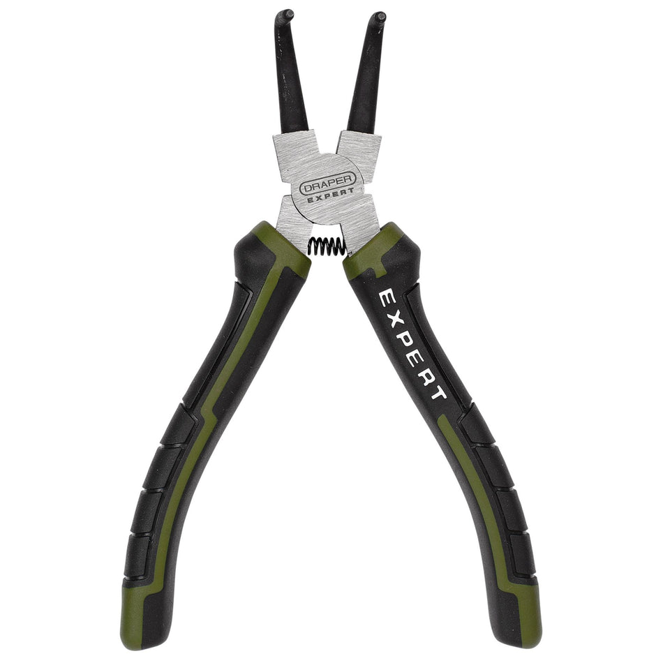 Draper Expert Bent Internal Circlip Pliers, 180mm : Model No. PL-EX/BTICP-180