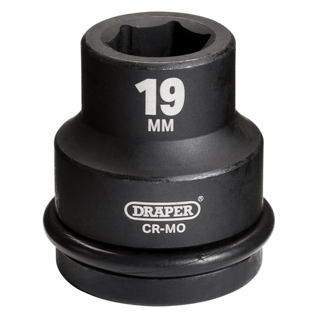 DRAPER Expert 19mm 3/4in. Square Drive Hi-Torq ; 6 Point Impact Socket: Model No.419-MM
