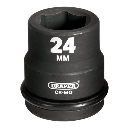DRAPER Expert 24mm 3/4in. Square Drive Hi-Torq ; 6 Point Impact Socket: Model No.419-MM