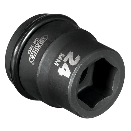 DRAPER Expert 24mm 3/4in. Square Drive Hi-Torq ; 6 Point Impact Socket: Model No.419-MM