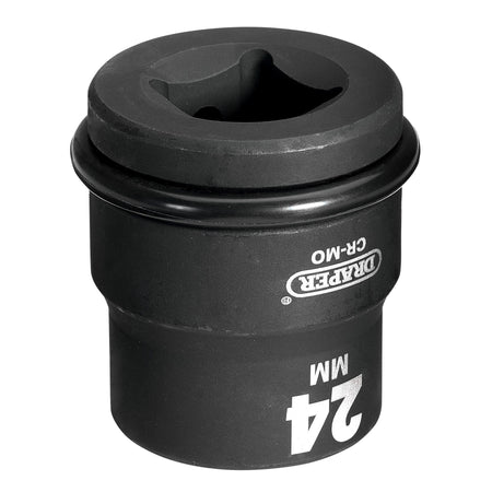 DRAPER Expert 24mm 3/4in. Square Drive Hi-Torq ; 6 Point Impact Socket: Model No.419-MM