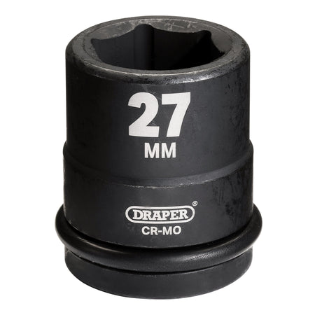 DRAPER Expert 27mm 3/4in. Square Drive Hi-Torq ; 6 Point Impact Socket: Model No.419-MM