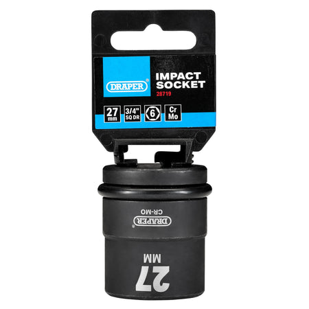 DRAPER Expert 27mm 3/4in. Square Drive Hi-Torq ; 6 Point Impact Socket: Model No.419-MM