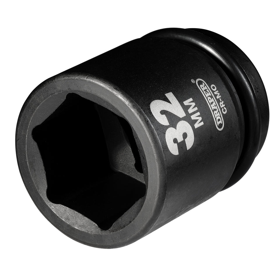 DRAPER Expert 32mm 3/4in. Square Drive Hi-Torq ; 6 Point Impact Socket: Model No.419-MM