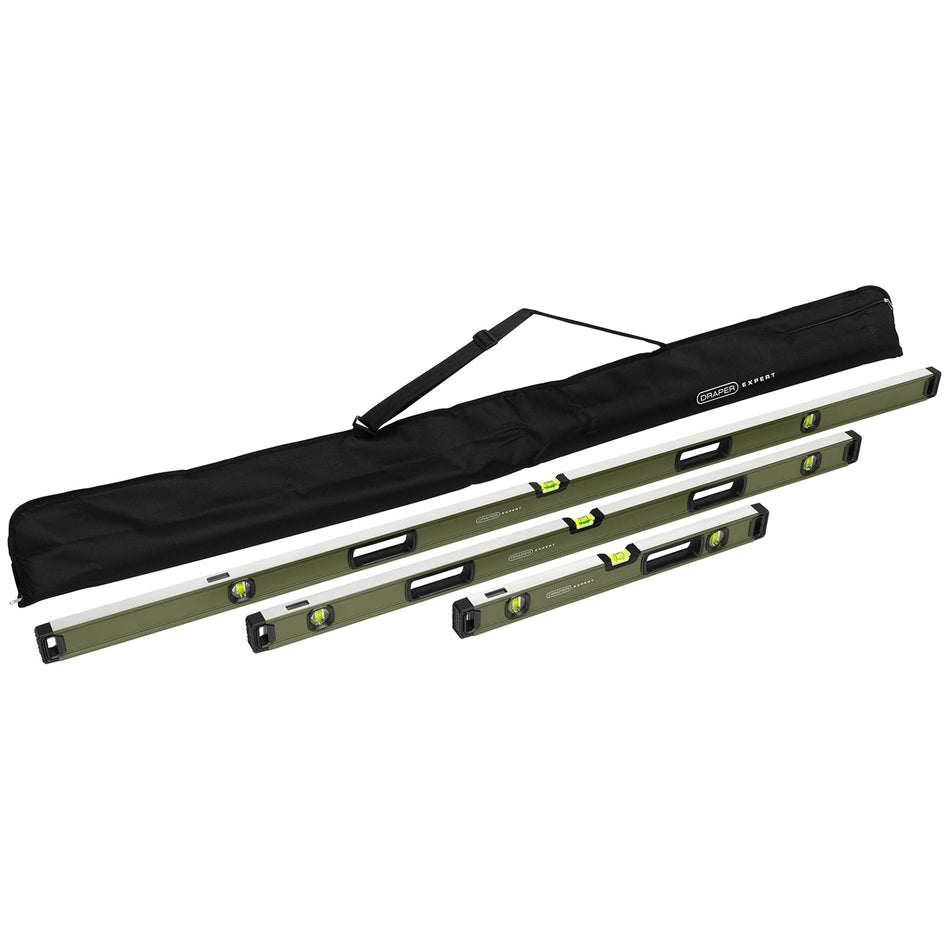 Draper Expert Box Spirit Level with Handle Set (3 Piece) : Model No. EBSLS1H