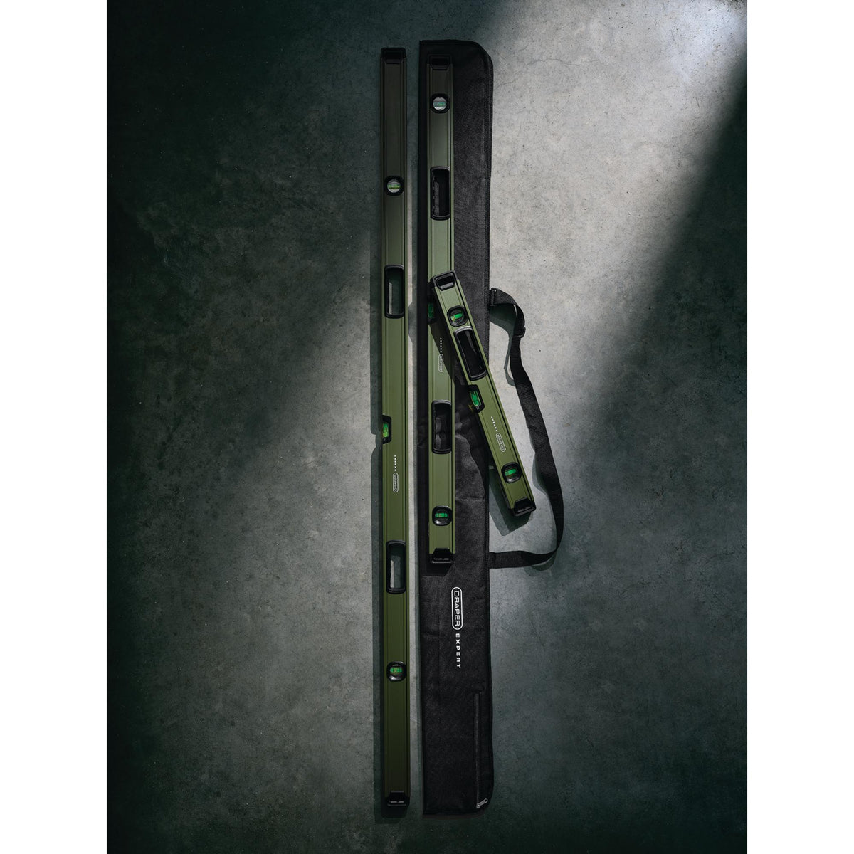 Draper Expert Box Spirit Level with Handle Set (3 Piece) : Model No. EBSLS1H