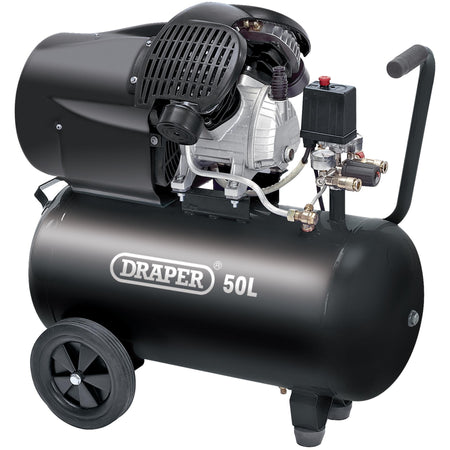DRAPER 50L 230V 2.2kW (3hp) Air Compressor: Model No.DA50/412TV