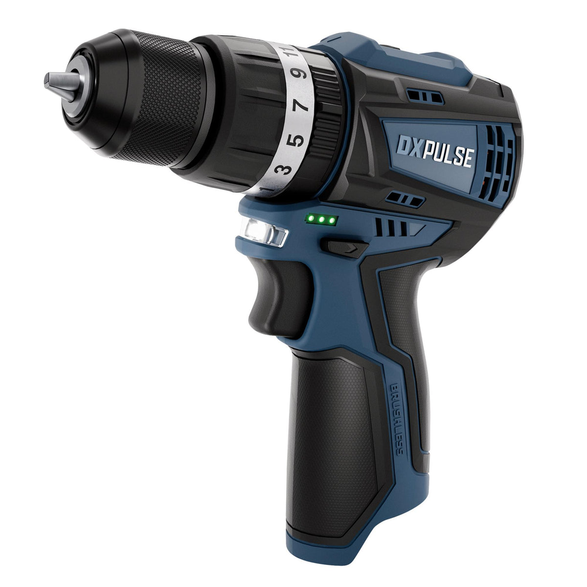 DXPULSE 12V Brushless Combi Drill Kit, 1 x 4.0Ah Battery, 1 x Fast Charger