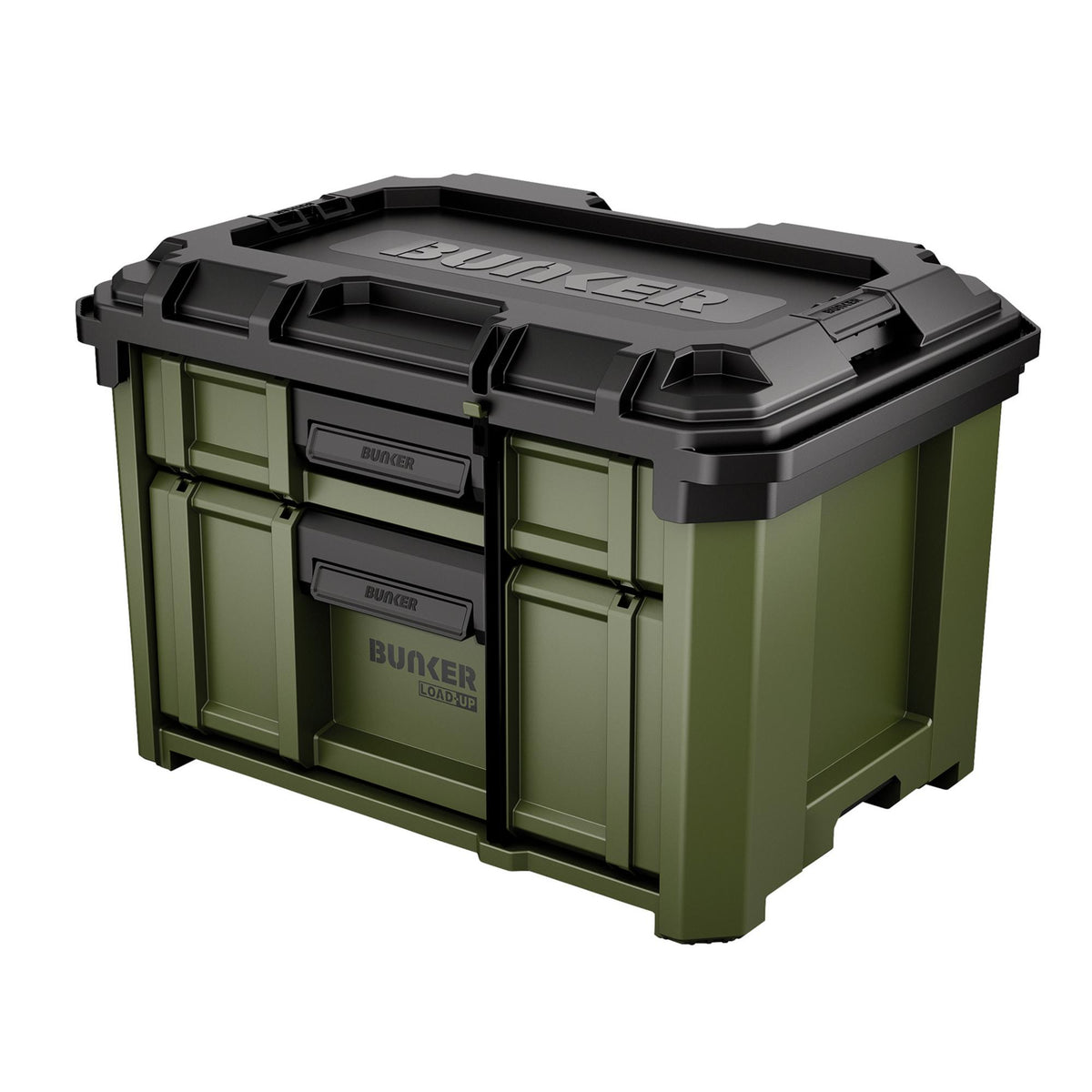 BUNKER Load-Up Stacking 2 Drawer Tool Box, 570mm