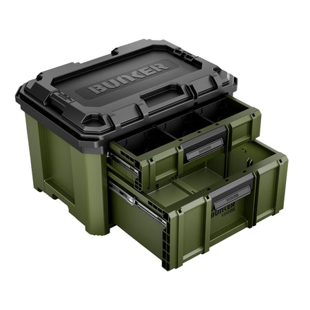 BUNKER Load-Up Stacking 2 Drawer Tool Box, 570mm