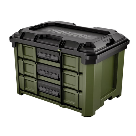 BUNKER Load-Up Stacking 3 Drawer Tool Box, 570mm