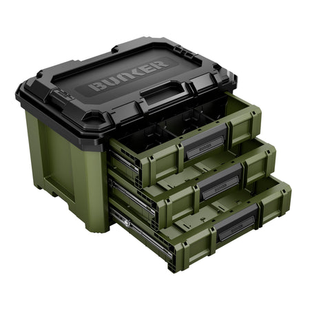 BUNKER Load-Up Stacking 3 Drawer Tool Box, 570mm