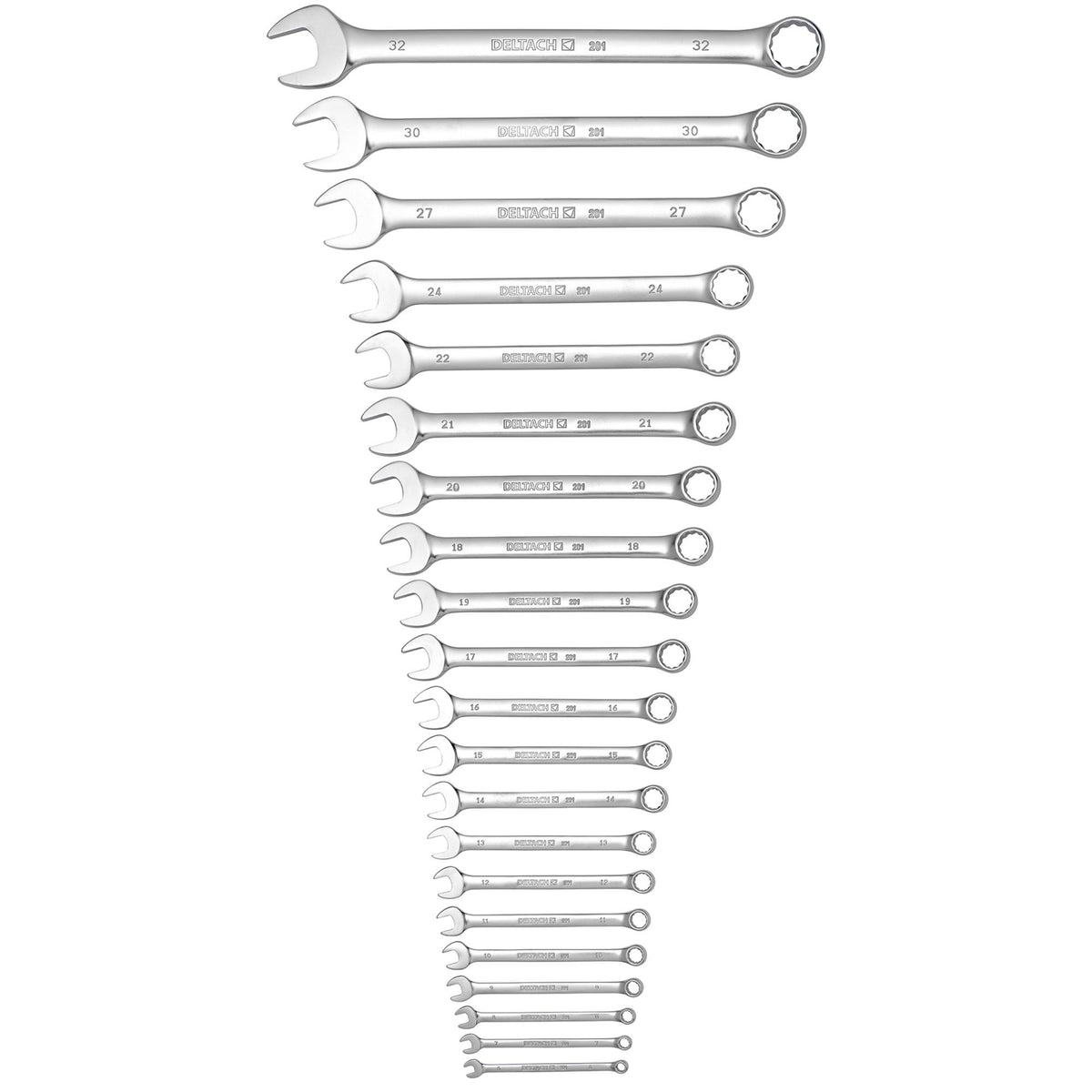 BUNKER Open End Spanner Set in EVA Foam Inlay (21 Piece) : Model No. DELTACH-561005