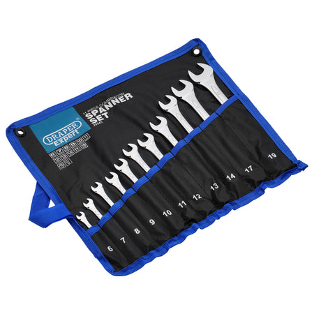 DRAPER 11 Piece Metric Combination Spanner Set: Model No.8220/11/MM