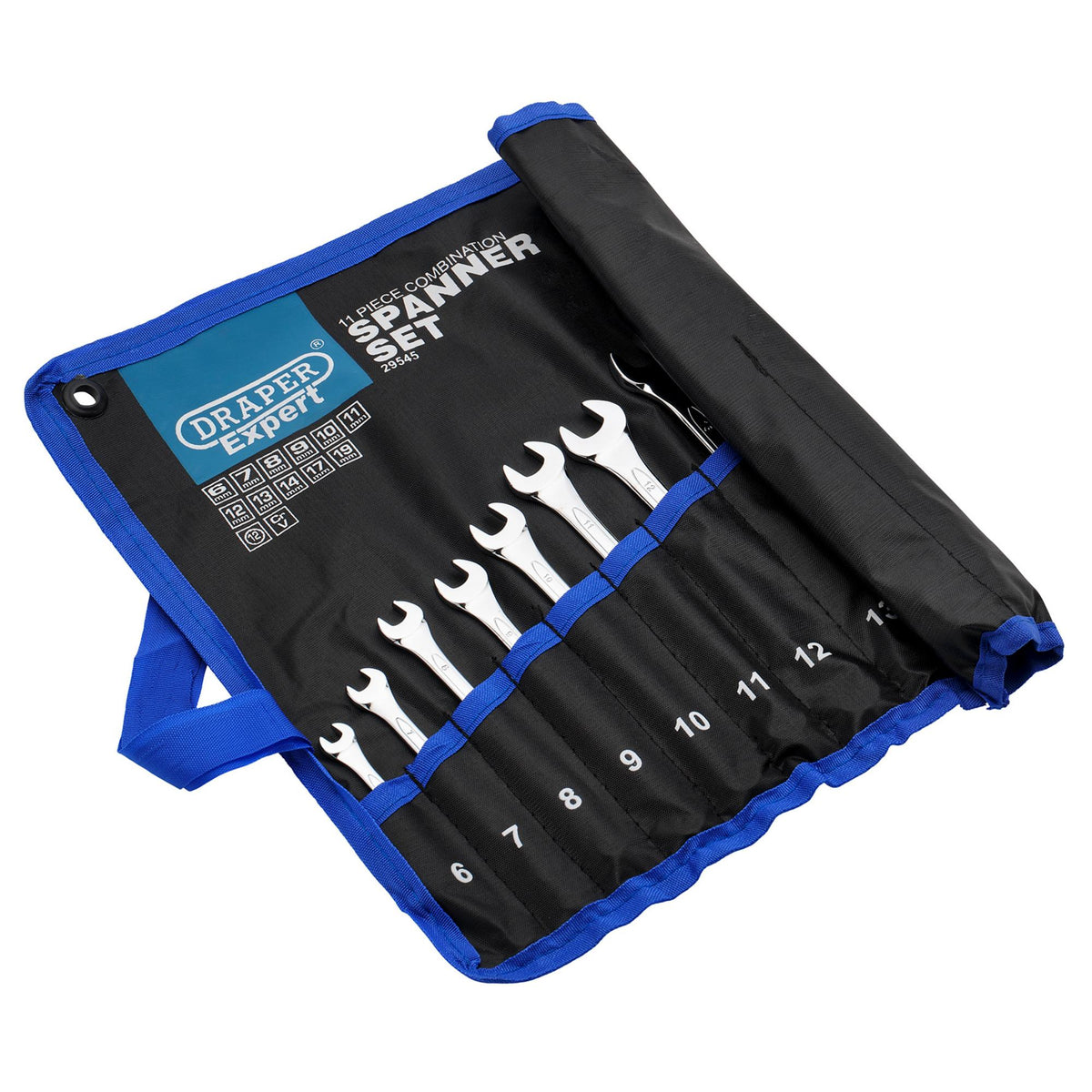 DRAPER 11 Piece Metric Combination Spanner Set: Model No.8220/11/MM