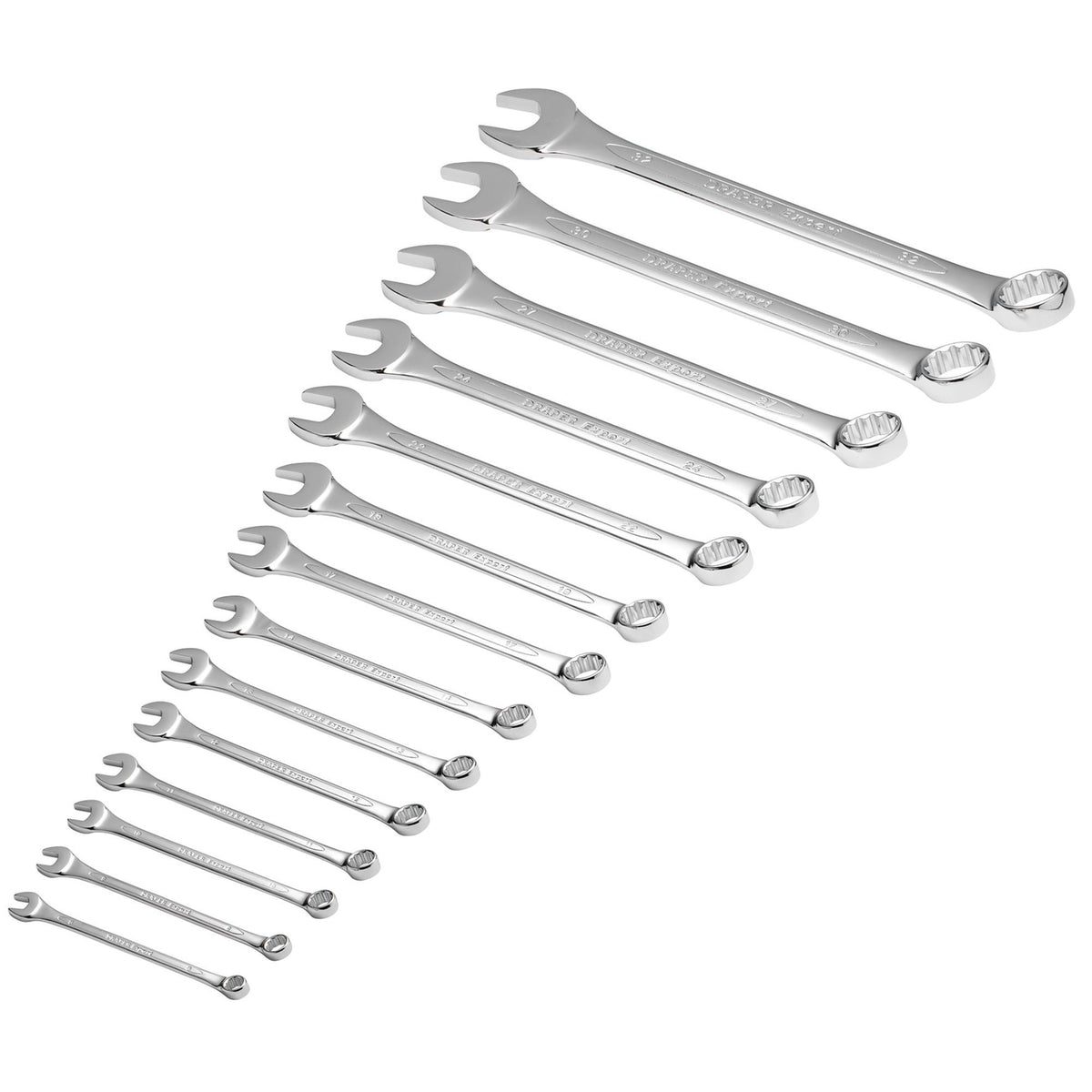 DRAPER 14 Piece Metric Combination Spanner Set: Model No.8220/14/MM