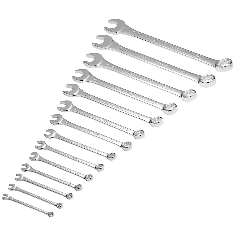 DRAPER 14 Piece Metric Combination Spanner Set: Model No.8220/14/MM