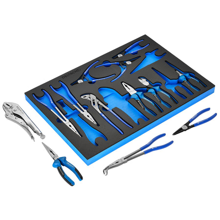 BUNKER Pliers Set in EVA Foam Inlay (13 Piece) : Model No. DELTACH-561007