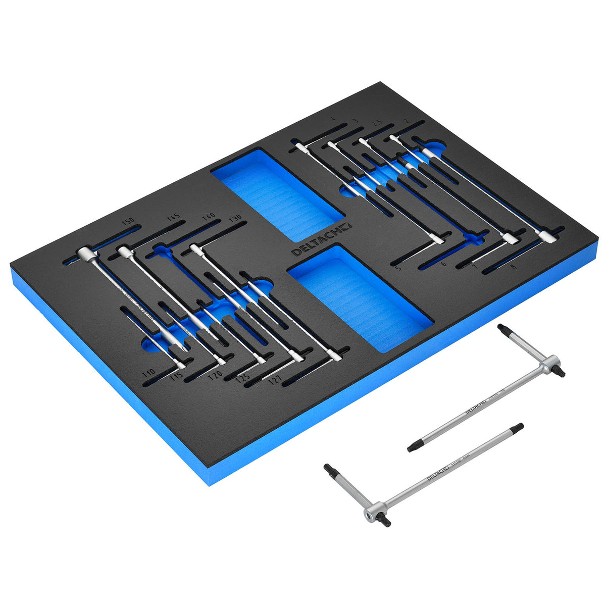BUNKER Torx and Hex T-Key Set in EVA Foam Inlay (17 Piece) : Model No. DELTACH-561008