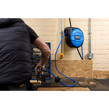 Retractable Air Hose Reel, 15m, 10mm ID