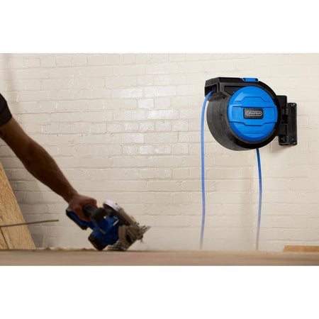 Retractable Air Hose Reel, 20m, 10mm ID