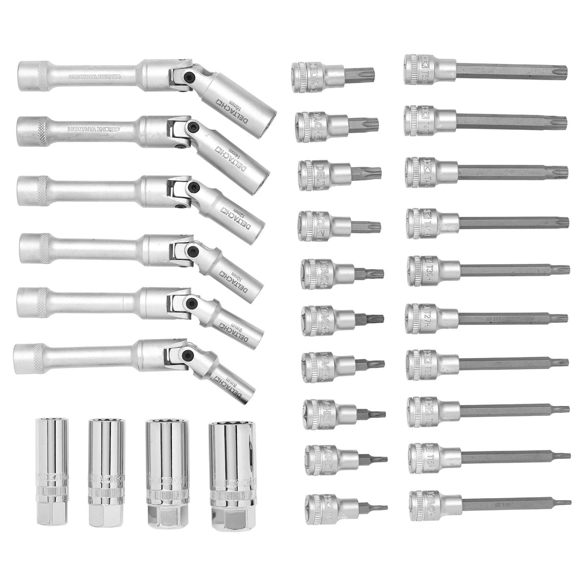 BUNKER Spark and Glow Plug Set in EVA Foam Inlay, 3/8" (20 Piece) : Model No. DELTACH-561021